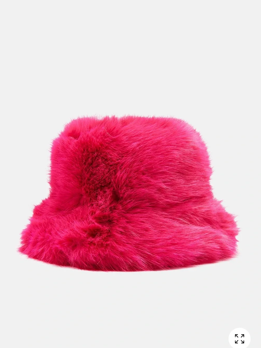 Hot Pink Faux Fur Bucket Hat